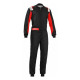Mono Karting Sparco 002343NRRS3L Negro/Rojo