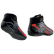 Botines Racing OMP SPORT Negro/Rojo 41