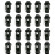 Set Tuercas OMP 7075 40 mm M12 x 1,50 20 uds Negro