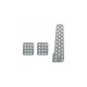 Pedales OMP OA/1020 Aluminio Largo 3 Piezas