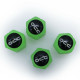 Set of Plugs and Sockets OCC Motorsport OCCLEV002 4 Units Fluorescent Green