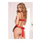 Conjunto de Lencería Seven Til Midnight Rojo/Negro