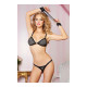 Conjunto de Lencería Seven Til Midnight Negro