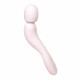 Vibrador Dame Com Wand Massager Quartz Blanco Rosa