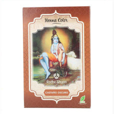 Coloración Semipermanente Henna Radhe Shyam Shyam Henna Castaño Claro (100 g)