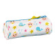 Estuche Escolar Cilíndrico CoComelon Blanco Multicolor (20 x 7 x 7 cm)
