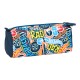 School Case Hot Wheels Challenge Multicolour Navy Blue (21 x 8 x 7 cm)