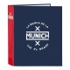 Ring binder Munich Storm Navy Blue A4 (27 x 33 x 6 cm) (40 mm)