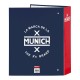 Ring binder Munich Storm Navy Blue A4 (27 x 33 x 6 cm) (40 mm)