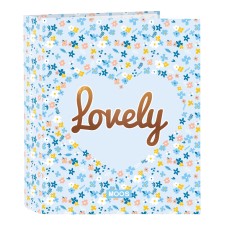 Ring binder Moos Lovely Light Blue A4 (27 x 33 x 6 cm)