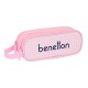 Double Carry-all Benetton Vichy Pink (21 x 8 x 6 cm)