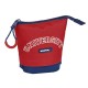 Pencil Holder Case Safta University Red Navy Blue (8 x 19 x 6 cm)