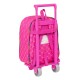 Mochila Escolar con Ruedas Rainbow High Fucsia (22 x 28 x 10 cm)