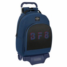 School Rucksack with Wheels BlackFit8 Urban Black Navy Blue (32 x 42 x 15 cm)