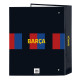 Carpeta de anillas F.C. Barcelona Granate Azul marino A4 (27 x 33 x 6 cm)