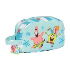 Portameriendas Térmico Spongebob Stay positive Azul Blanco (21.5 x 12 x 6.5 cm)