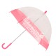 Umbrella BlackFit8 Glow up Transparent Pink (Ø 70 cm)