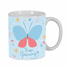 Taza Mug BlackFit8 Mariposa Cerámica Azul claro (350 ml)