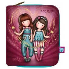 Cartera Gorjuss Fireworks Granate (10 x 12 x 3 cm)