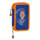 Plumier Doble Valencia Basket M854 Azul Naranja Deportivo 28 piezas 12.5 x 19.5 x 4 cm