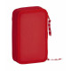 Plumier Doble Real Sporting de Gijón Rojo Deportivo 28 piezas 12.5 x 19.5 x 4 cm