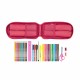 Backpack Pencil Case BlackFit8 Pink (33 Pieces)