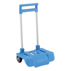 Folding Backpack Trolley Safta Light Blue