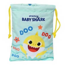 Portameriendas Baby Shark Beach Day Amarillo Azul claro (20 x 25 x 2 cm)