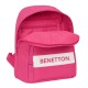 Casual Backpack Benetton Raspberry Fuchsia 13 L