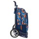 School Rucksack with Wheels Hot Wheels Speed club Orange (32 x 42 x 14 cm)