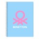 Notebook Benetton Spring Sky blue A4 120 Sheets