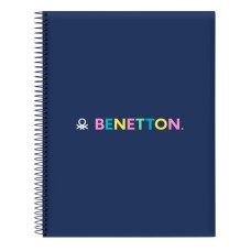 Notebook Benetton Cool Navy Blue A4 120 Sheets