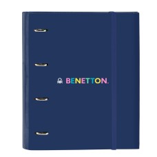 Ring binder Benetton Cool Navy Blue 27 x 32 x 3.5 cm