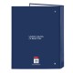 Ring binder Benetton Cool Navy Blue A4 26.5 x 33 x 4 cm