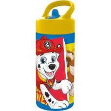 Botella de Agua The Paw Patrol Funday Rojo Azul PVC 410 ml