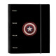 Ring binder Capitán América Black (27 x 32 x 3.5 cm)
