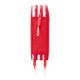 Plumier Triple Sevilla Fútbol Club Rojo 12,5 x 19,5 x 5,5 cm 36 Piezas