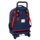 School Rucksack with Wheels Super Mario World Navy Blue 33 x 45 x 22 cm