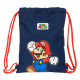 Backpack with Strings Super Mario World Navy Blue 26 x 34 x 1 cm