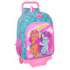 School Rucksack with Wheels My Little Pony Magic Pink Turquoise 33 x 42 x 14 cm