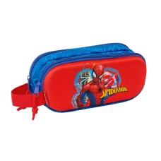 Double Carry-all Spider-Man Red Navy Blue 21 x 8 x 6 cm 3D