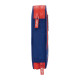 Plumier Doble Atlético Madrid Azul Rojo 12.5 x 19.5 x 4 cm (28 piezas)