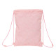Bolsa Mochila con Cuerdas Safta Bunny Rosa 26 x 34 x 1 cm