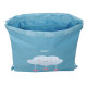 Bolsa Mochila con Cuerdas Safta Nube Azul 26 x 34 x 1 cm