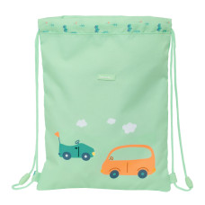 Bolsa Mochila con Cuerdas Safta Coches Verde 26 x 34 x 1 cm