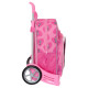Mochila Escolar con Ruedas Minnie Mouse Loving Rosa 33 x 42 x 14 cm