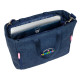 Bolso Benetton Denim Azul 40 x 31 x 17 cm