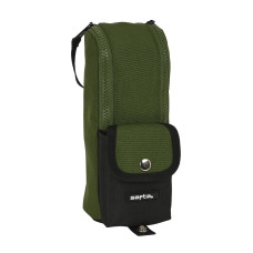 Estuche Escolar Safta Dark forest Negro Verde 6 x 21 x 6 cm