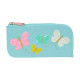 School Case Moos Butterflies Light Blue 23 x 11 x 1 cm