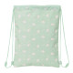 Bolsa Mochila con Cuerdas Safta Ovejita Verde (26 x 34 x 1 cm)